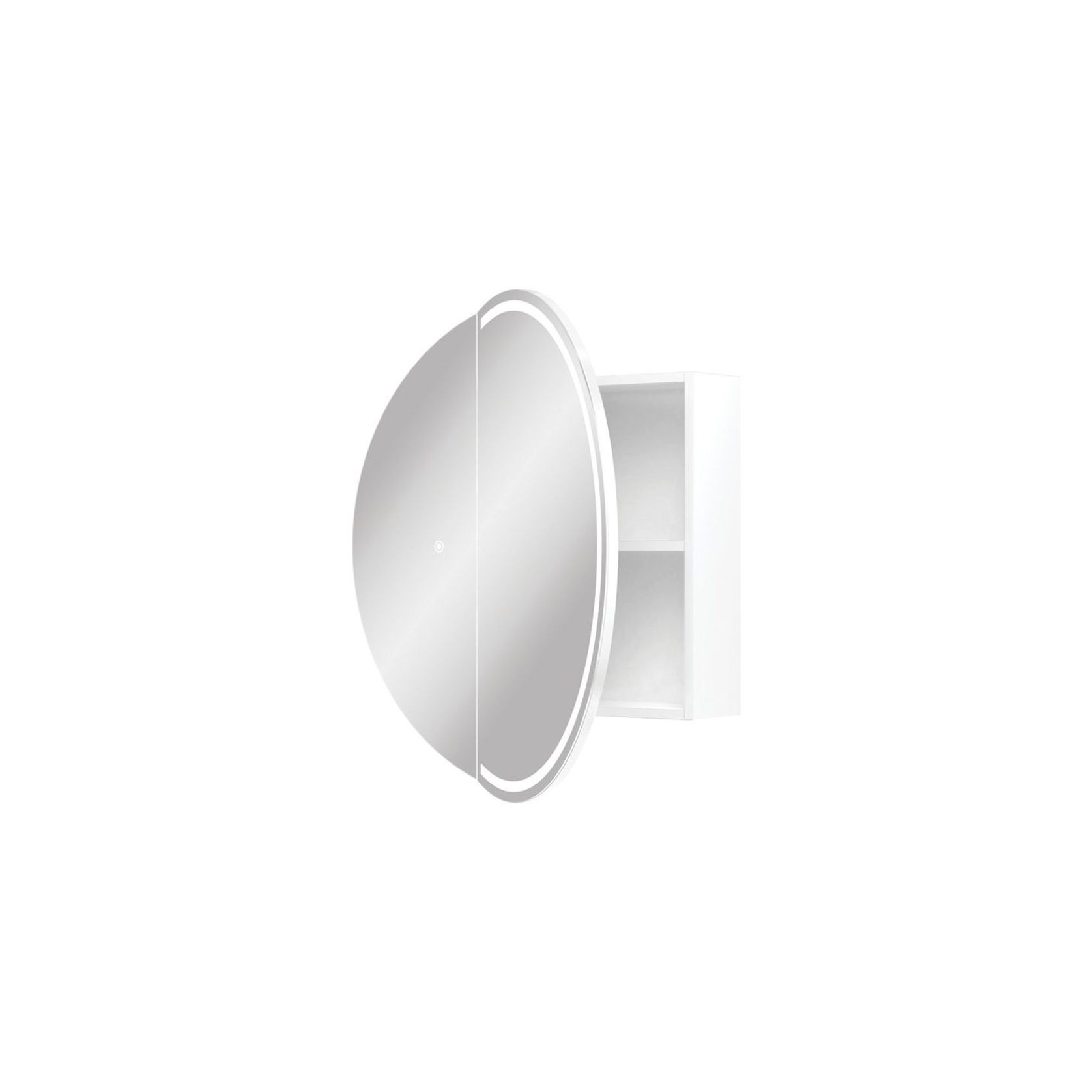 Round Split LED Mirror Cabinet gallery detail image