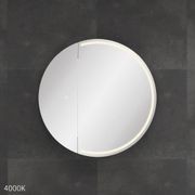 Round Split LED Mirror Cabinet gallery detail image