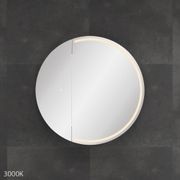 Round Split LED Mirror Cabinet gallery detail image