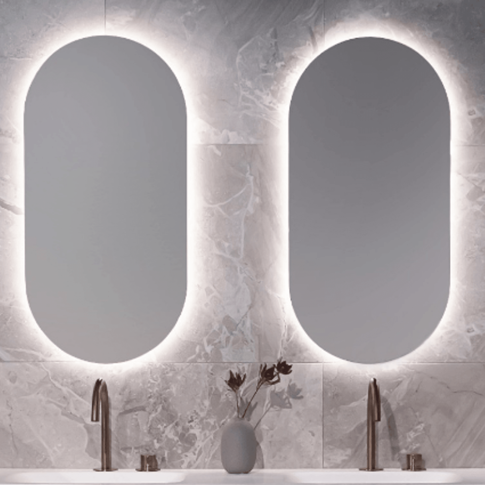 Nova Oval LED backlit Mirror gallery detail image