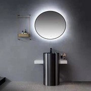 Nova Round LED backlit Mirror With Frame gallery detail image