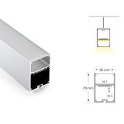 Suspended LED extrusion
