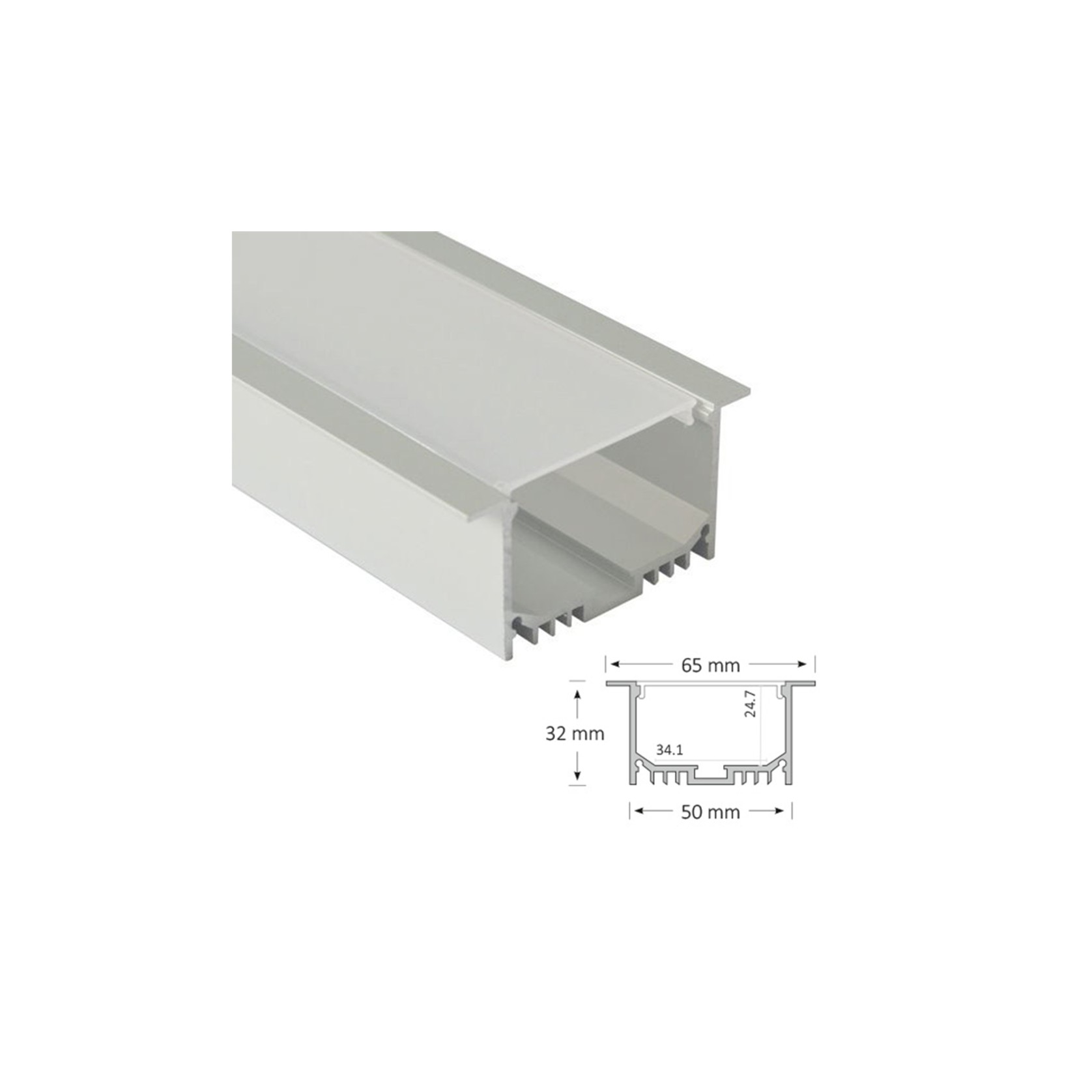 32mm Deep Recessed Extrusion Light gallery detail image