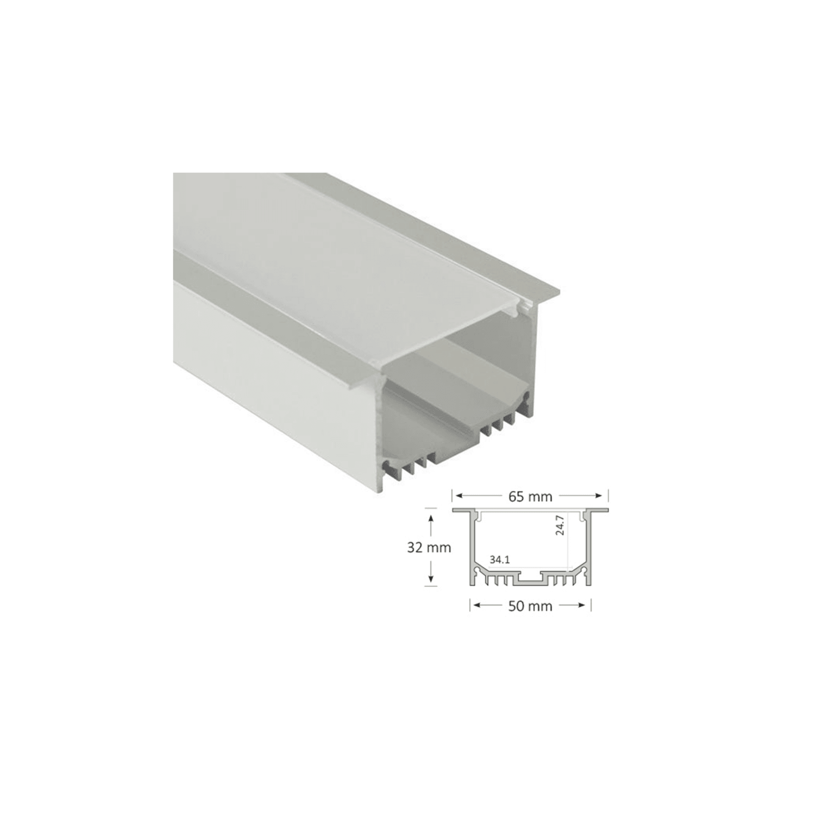 32mm Deep Recessed Extrusion Light gallery detail image