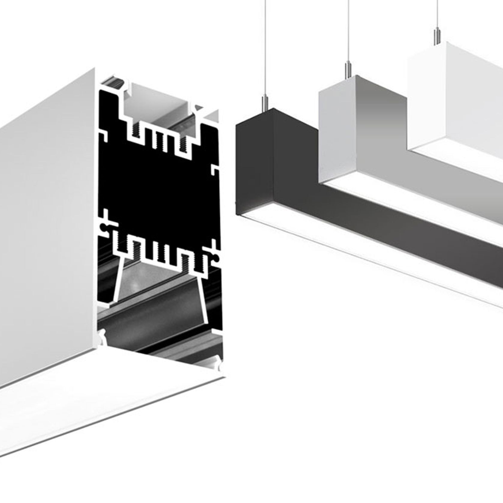 Updown LED Extrusion for Pendant Lighting gallery detail image