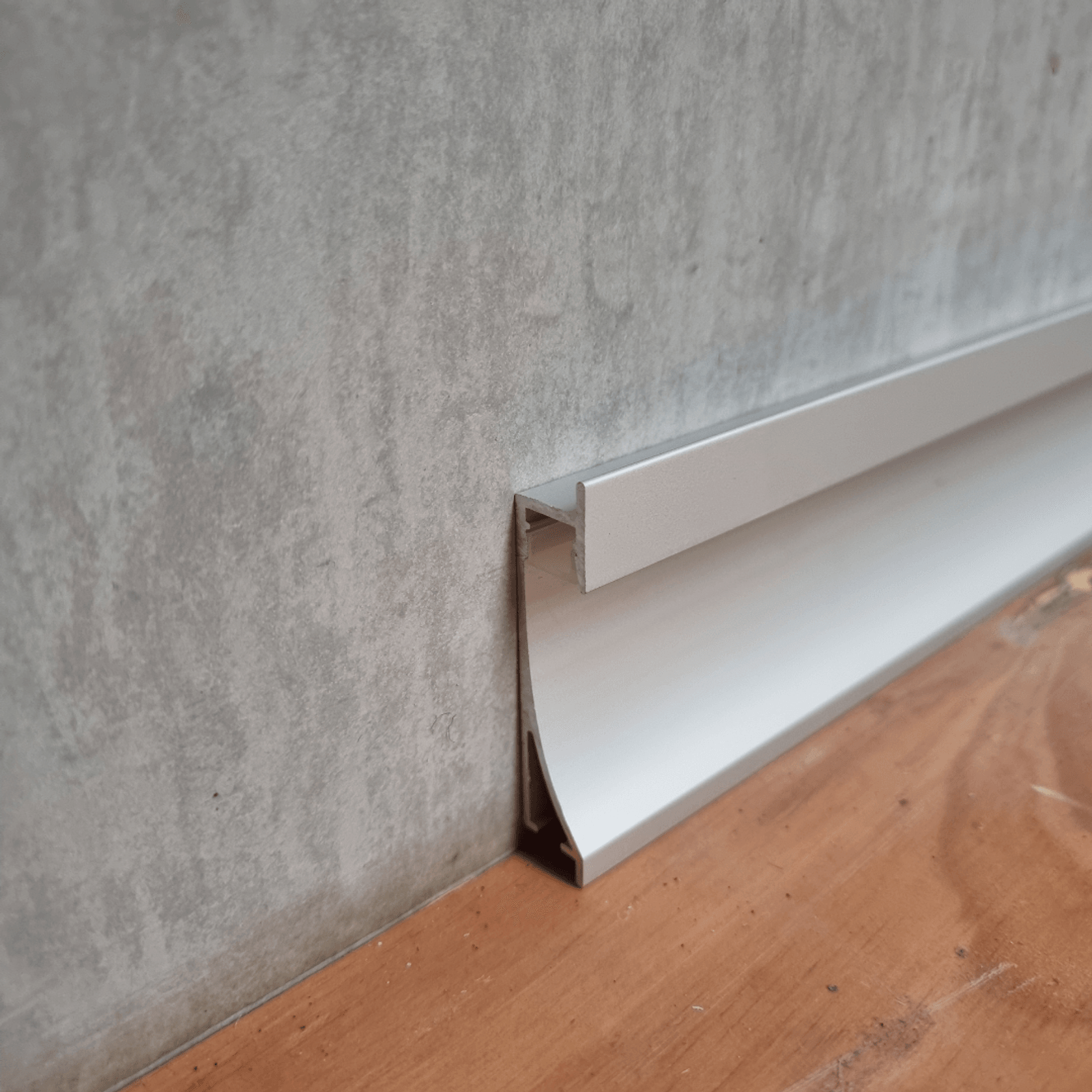 LED Baseboard Extrusion - Aluminium Skirting Board gallery detail image
