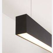 Blex-091 black suspended extrusion for office lighting