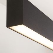 Blex-091 black suspended extrusion for office lighting