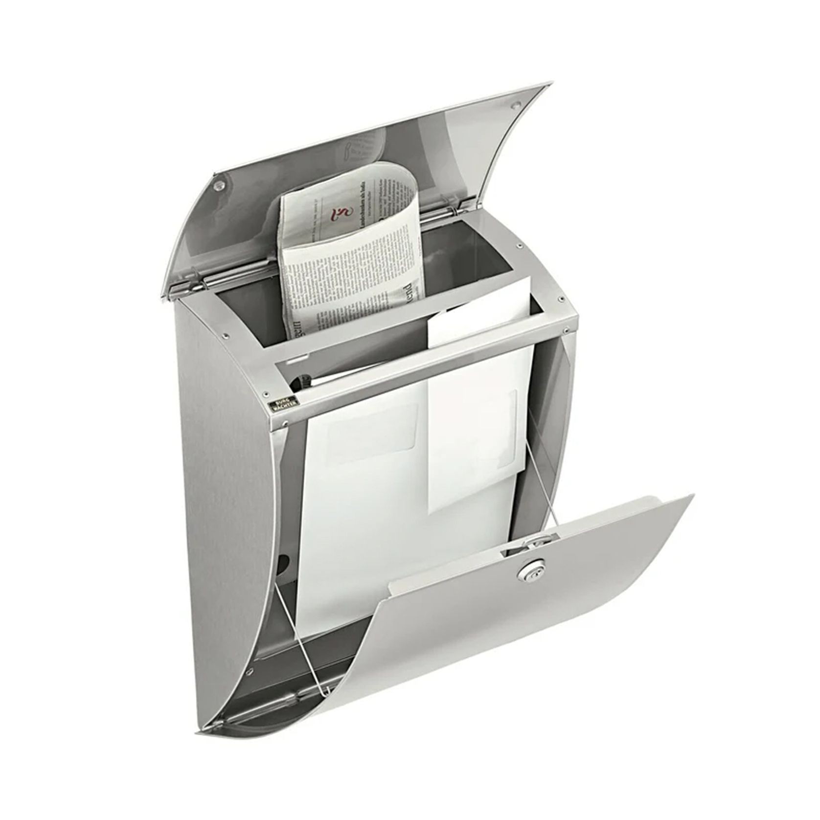 Burg-Wachter Milano Letter Box Stainless Steel 3483-ES gallery detail image