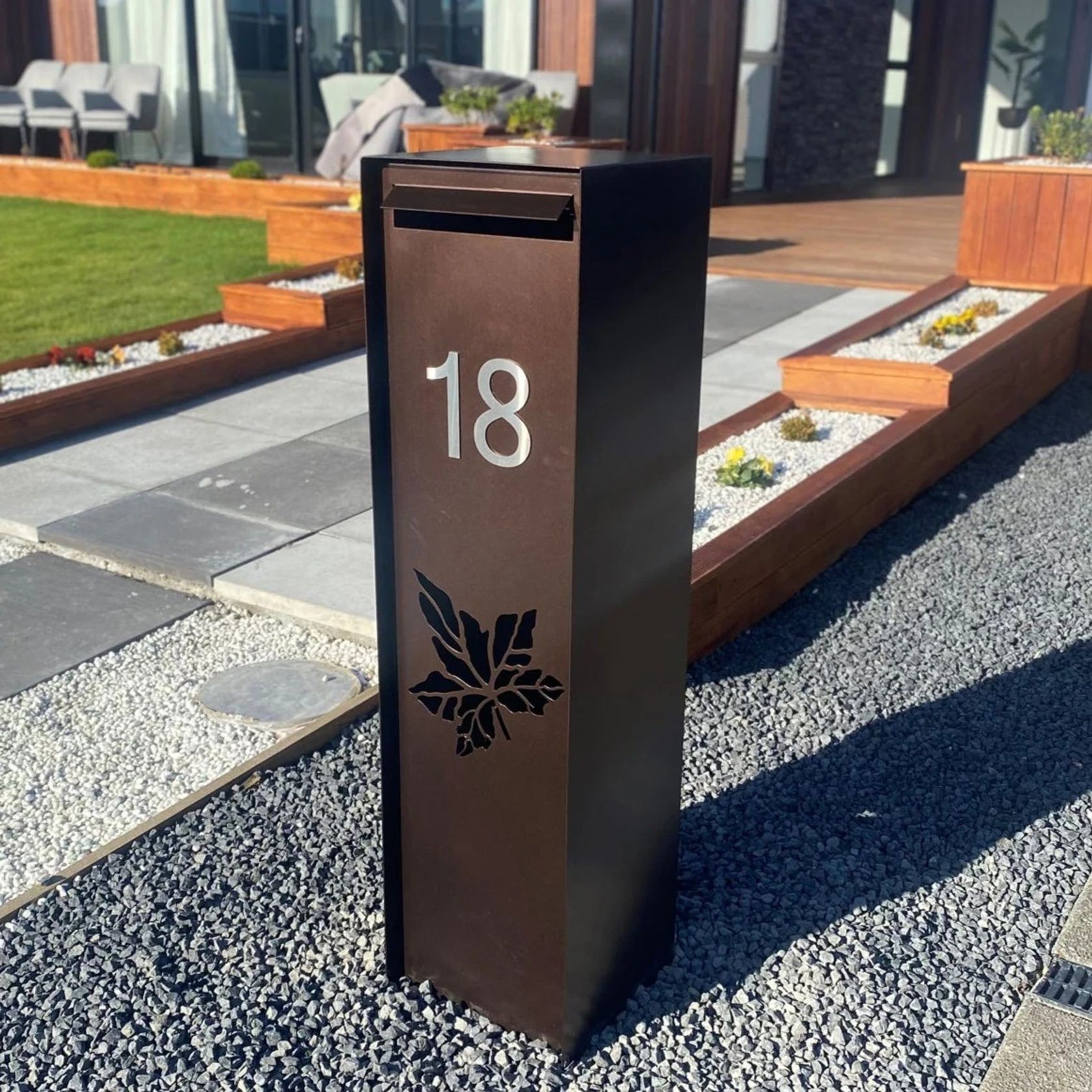 "SONI - Maple" Tower Type Free Standing Letterbox gallery detail image