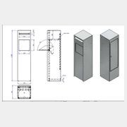 Slimline Free Standing Parcel Guard Drop Box Letterbox gallery detail image