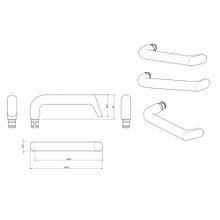 Lockwood 1220 Series Brass Door Handle - Lever 102 gallery detail image