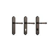 Iver Verona Door Lever on Shouldered Backplate Signature Brass gallery detail image