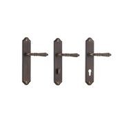 Iver Sarlat Lever Door Handle on Shouldered Backplate Signature Brass gallery detail image