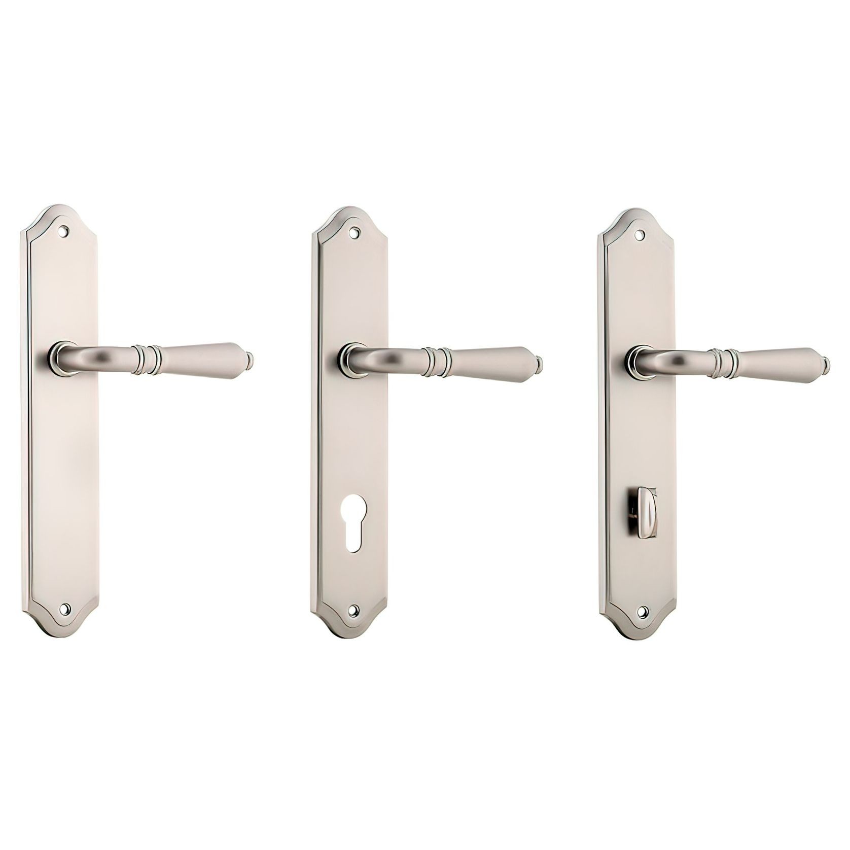 Iver Sarlat Lever Door Handle on Shouldered Backplate gallery detail image