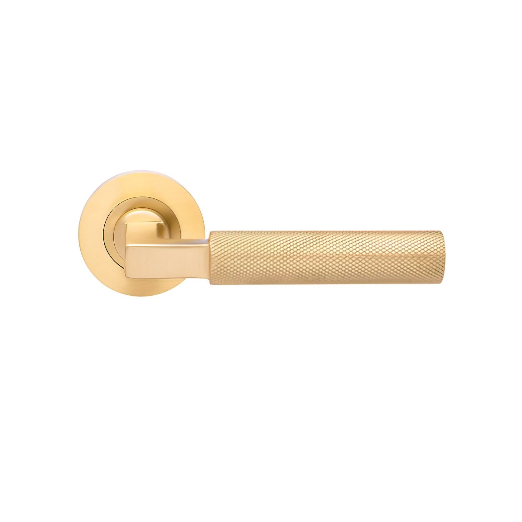 Zanda Zurich Door Handle Lever Set Satin Brass gallery detail image
