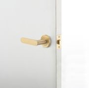 Iver Bronte Door Lever on Round Rose Passage gallery detail image