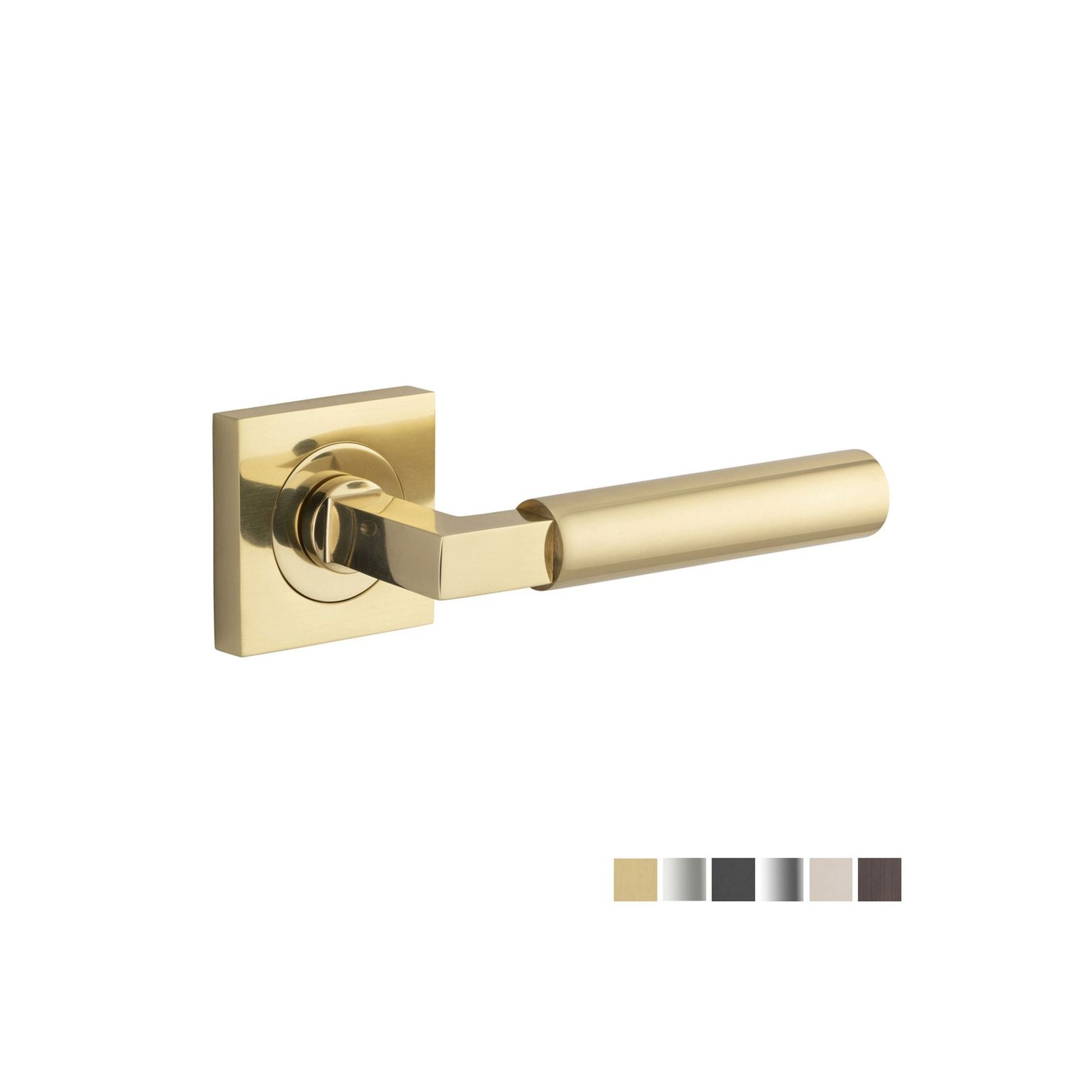 Iver Berlin Door Lever Handle on Square Rose Passage gallery detail image