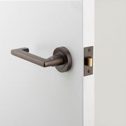 Iver Baltimore Return Door Lever Handle on Round Rose gallery detail image