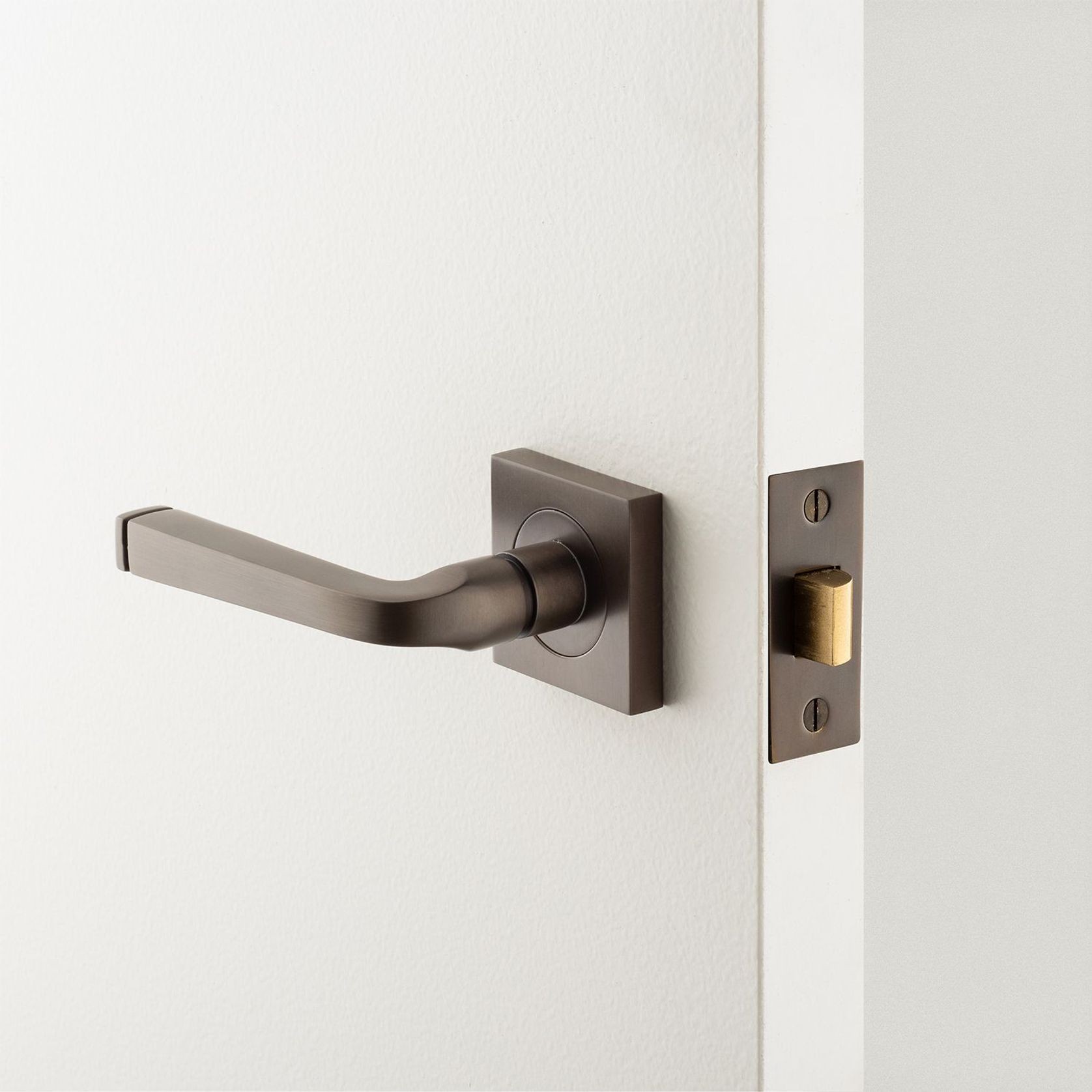 Iver Annecy Door Lever Handle on Square Rose gallery detail image