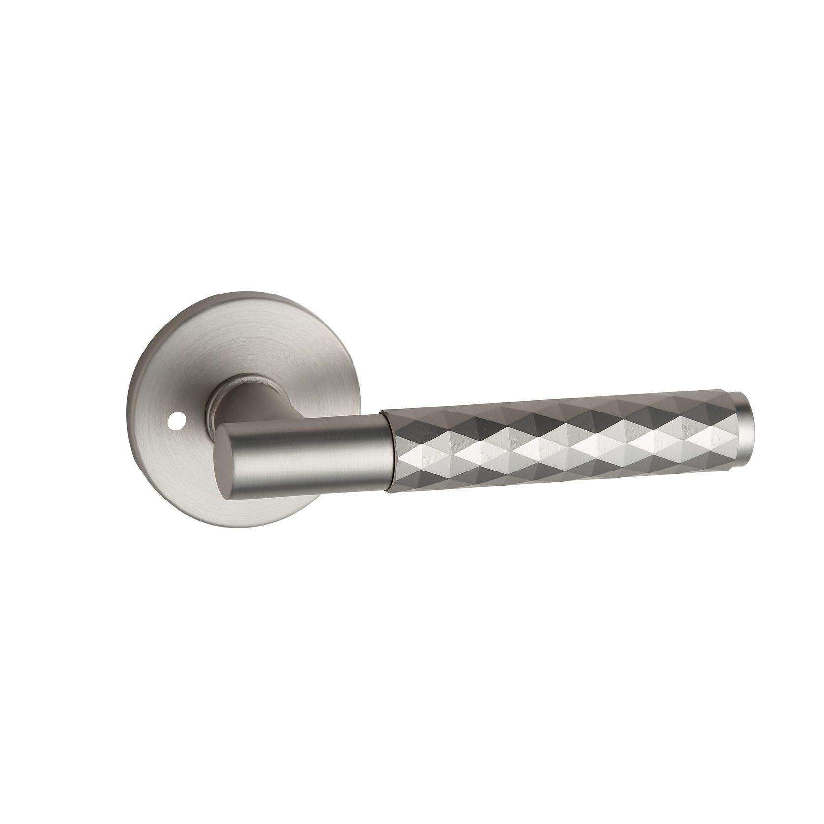 Round Low-Profile Rose | MBN finish with Diamante Lever gallery detail image
