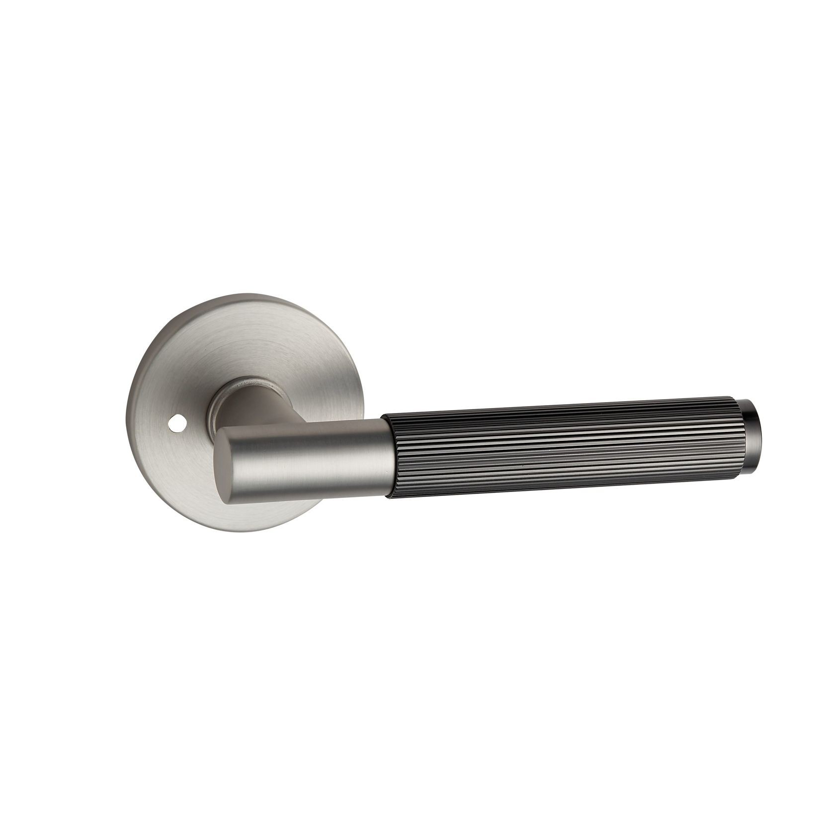 Round Low-Profile Rose in MBN finish with Linea Lever gallery detail image
