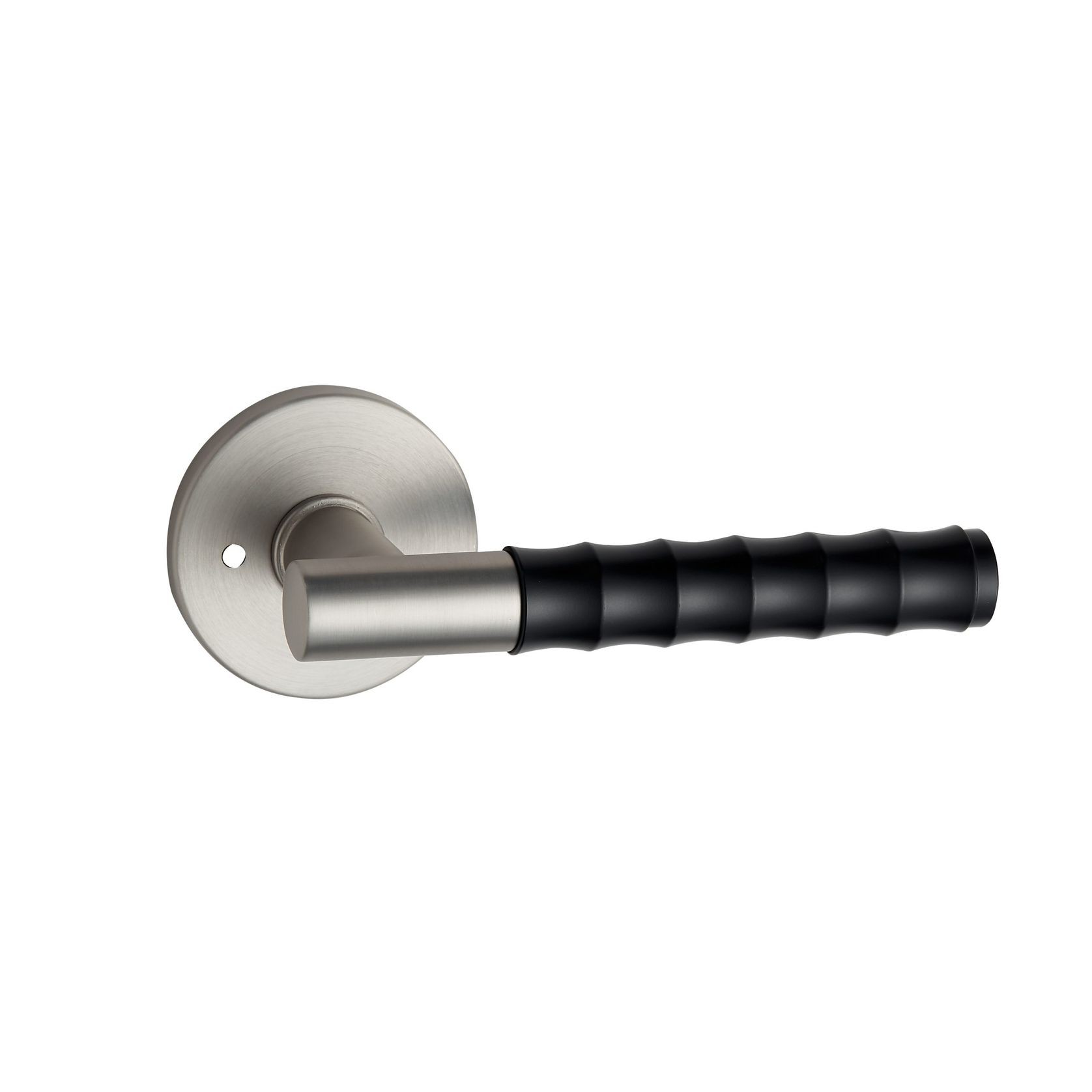 Round Low-Profile Rose in MBN finish with Diamante Lever gallery detail image
