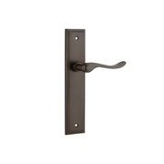 Iver Stirling Door Lever on Stepped Backplate Signature Brass gallery detail image