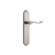 Iver Stirling Lever on Shouldered Backplate Satin Nickel gallery detail image