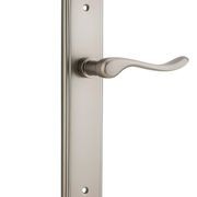 Iver Stirling Door Lever on Stepped Backplate Satin Nickel gallery detail image