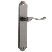 Iver Stirling Lever on Shouldered Backplate Distressed Nickel gallery detail image