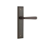 Iver Copenhagen Door Lever on Stepped Backplate Signature Brass gallery detail image