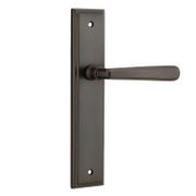 Iver Copenhagen Door Lever on Stepped Backplate Signature Brass gallery detail image