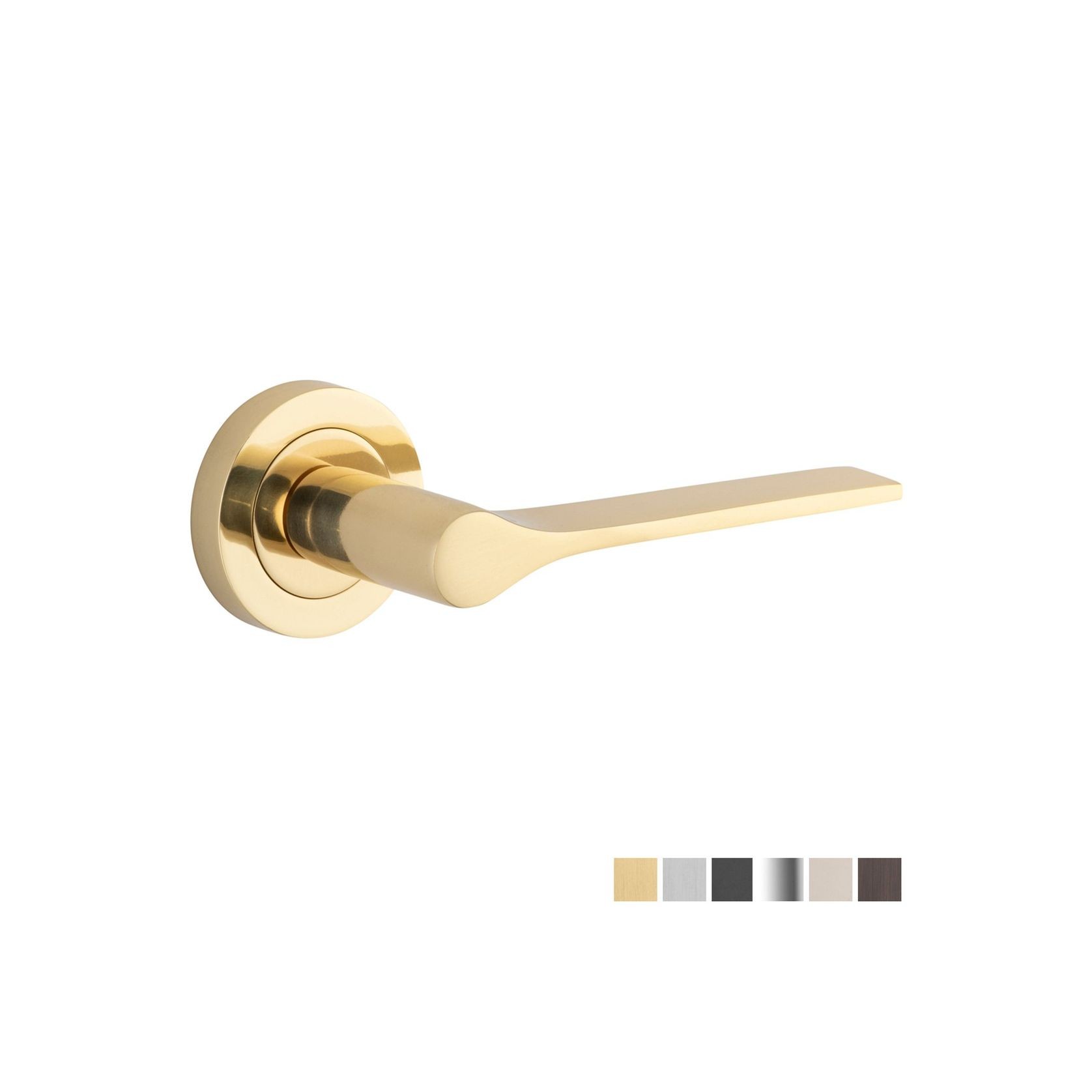Iver Como Door Lever Handle on Round Rose Passage gallery detail image