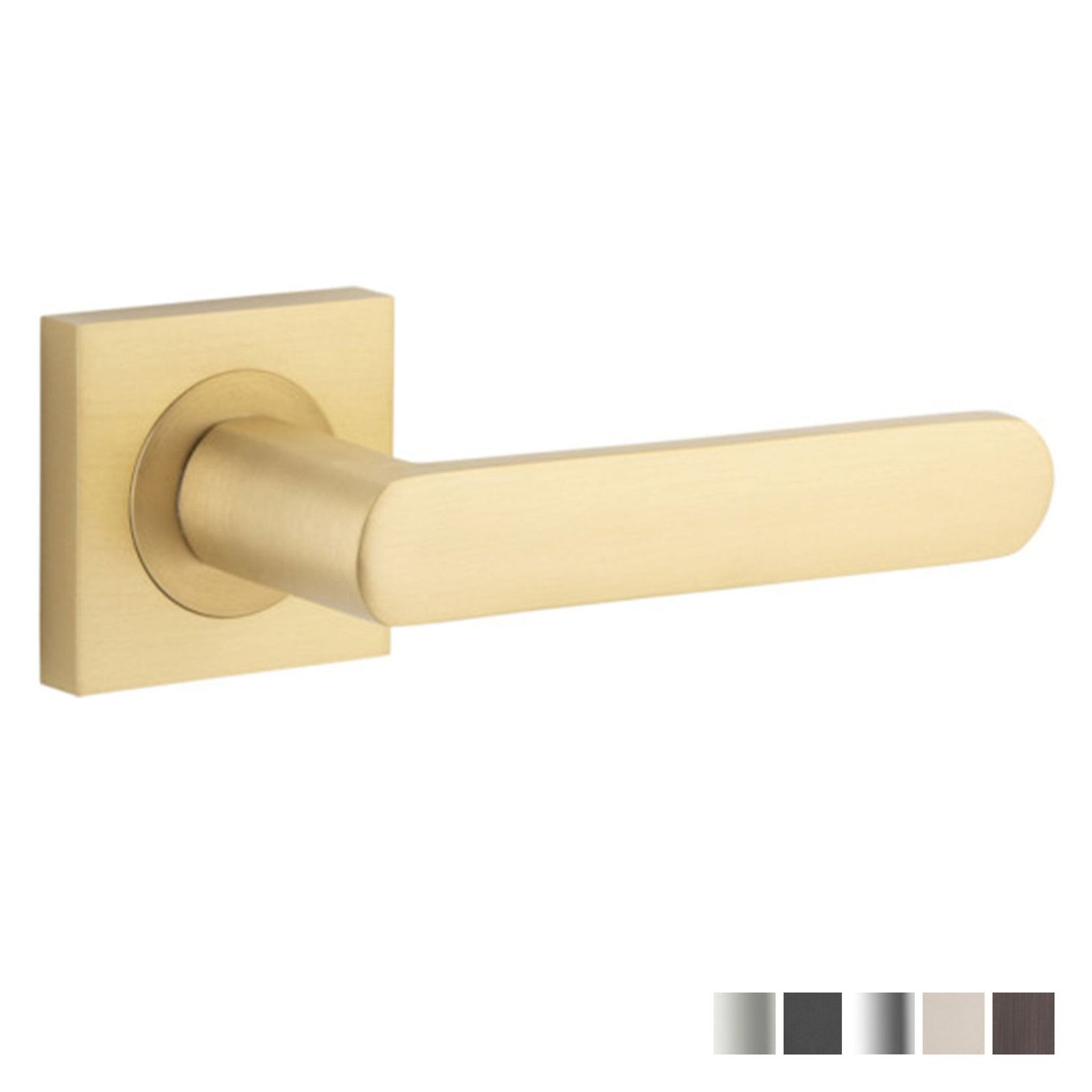 Iver Osaka Door Lever Handle on Square Rose gallery detail image