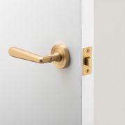 Iver Copenhagen Door Lever Handle on Round Rose gallery detail image