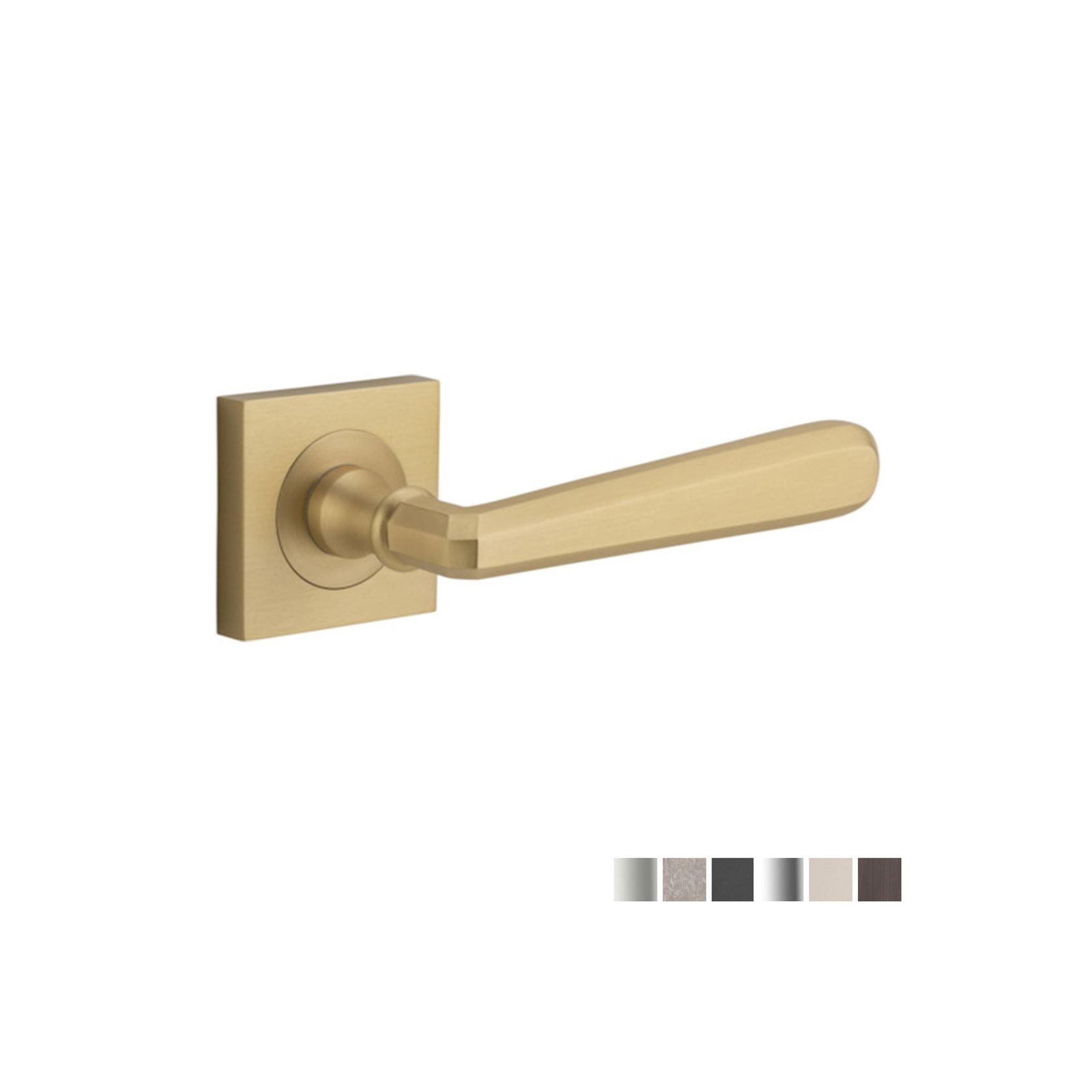 Iver Copenhagen Door Lever Handle on Square Rose gallery detail image