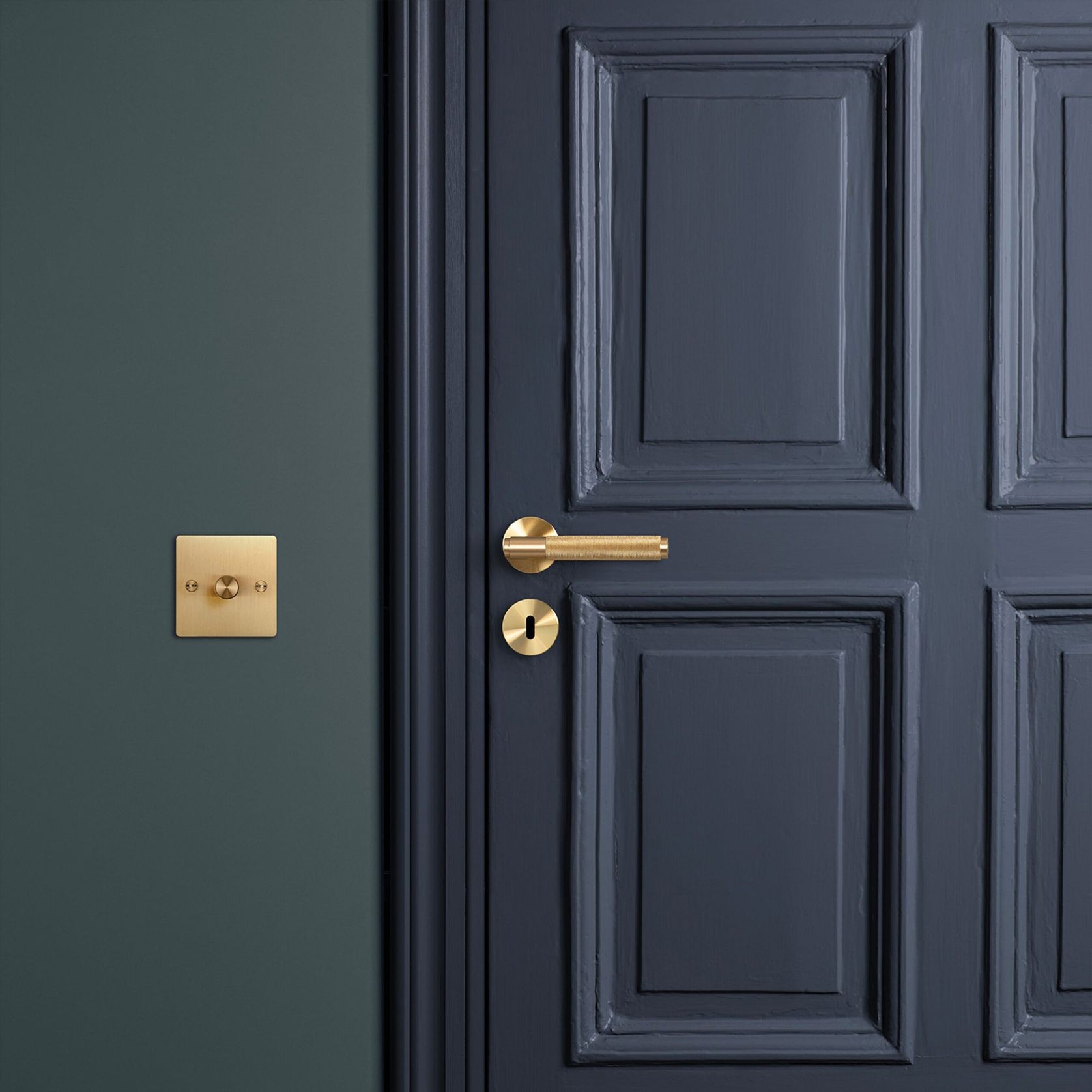 Buster and Punch Cross Door Lever Handle Privacy gallery detail image