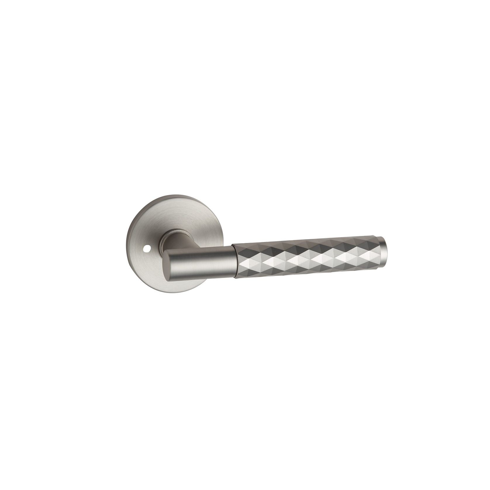 Round Low-Profile Rose | MBN finish with Diamante Lever gallery detail image