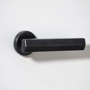 Straight Streaker Door Lever - Round Rose gallery detail image