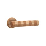 Straight Streaker Door Lever - Round Rose gallery detail image