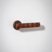 Straight Streaker Door Lever - Round Rose gallery detail image