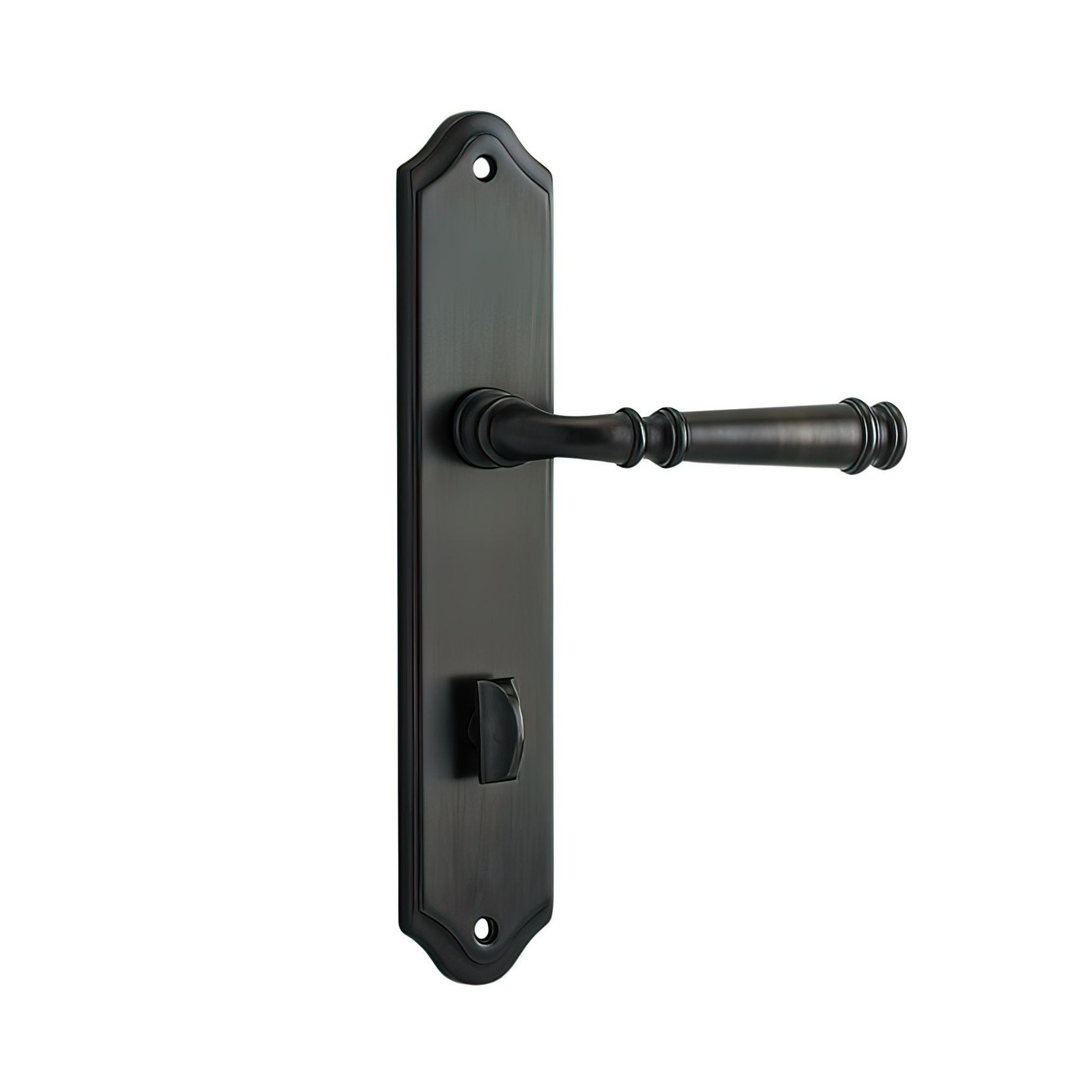 Iver Verona Door Lever on Shouldered Backplate Signature Brass gallery detail image