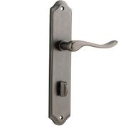 Iver Stirling Lever on Shouldered Backplate Distressed Nickel gallery detail image