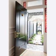 Zanda Zurich Door Handle Lever Set Satin Brass gallery detail image