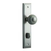 Iver Guildford Door Knob on Stepped Backplate Satin Nickel - Customise to your needs gallery detail image