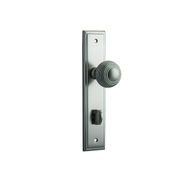 Iver Guildford Door Knob on Stepped Backplate Satin Nickel - Customise to your needs gallery detail image