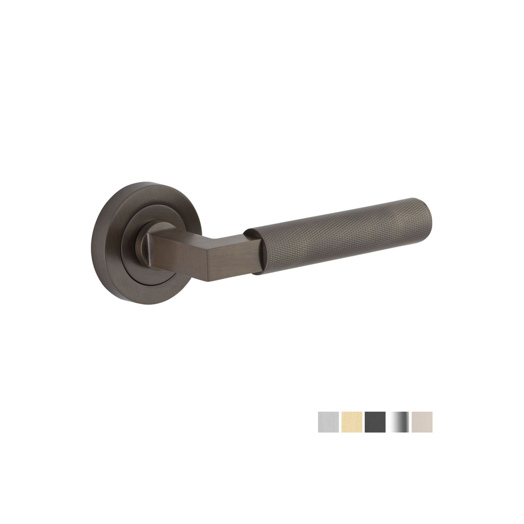 Iver Brunswick Door Lever Handle on Round Rose Passage gallery detail image