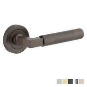Iver Brunswick Door Lever Handle on Round Rose Passage gallery detail image