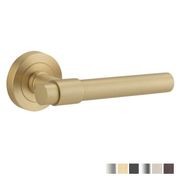 Iver Helsinki Door Lever Handle on Round Rose gallery detail image